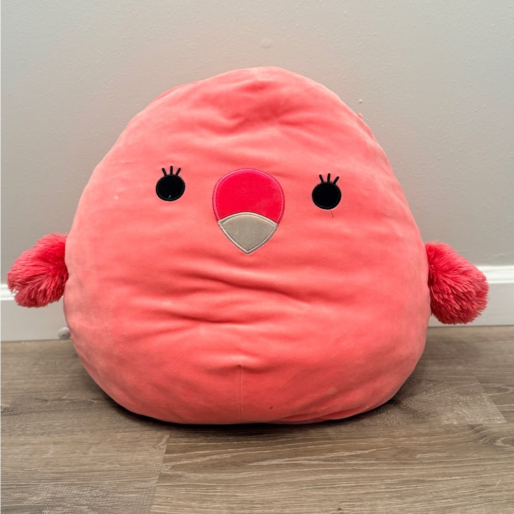 Squishmallow Flamingo Pillow